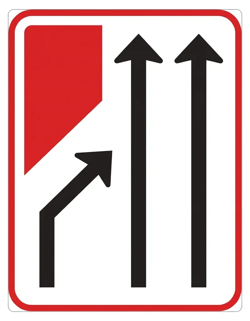 South African Traffic Movements Affected by an Obstruction road sign (DGS1)