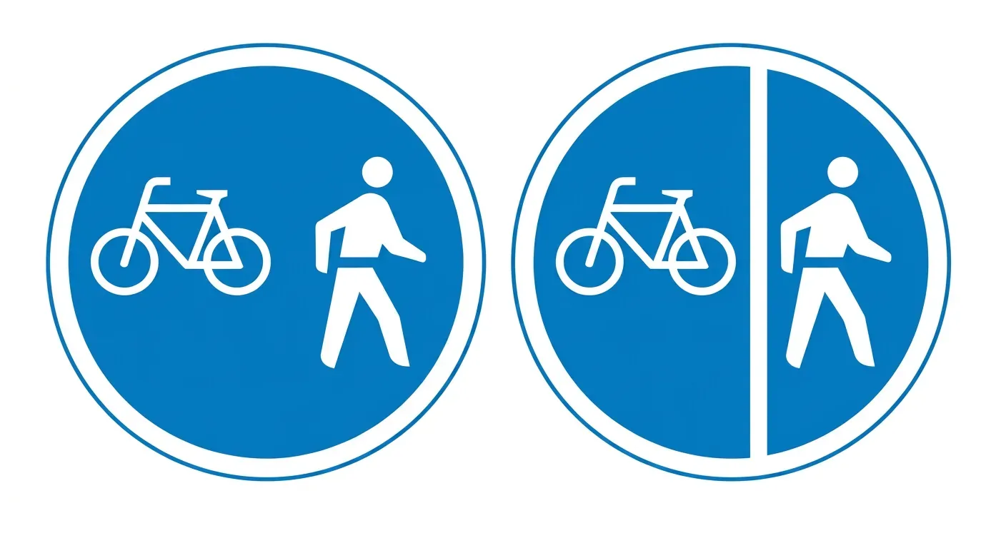 South African Cyclists and Pedestrians Only road sign (R23)