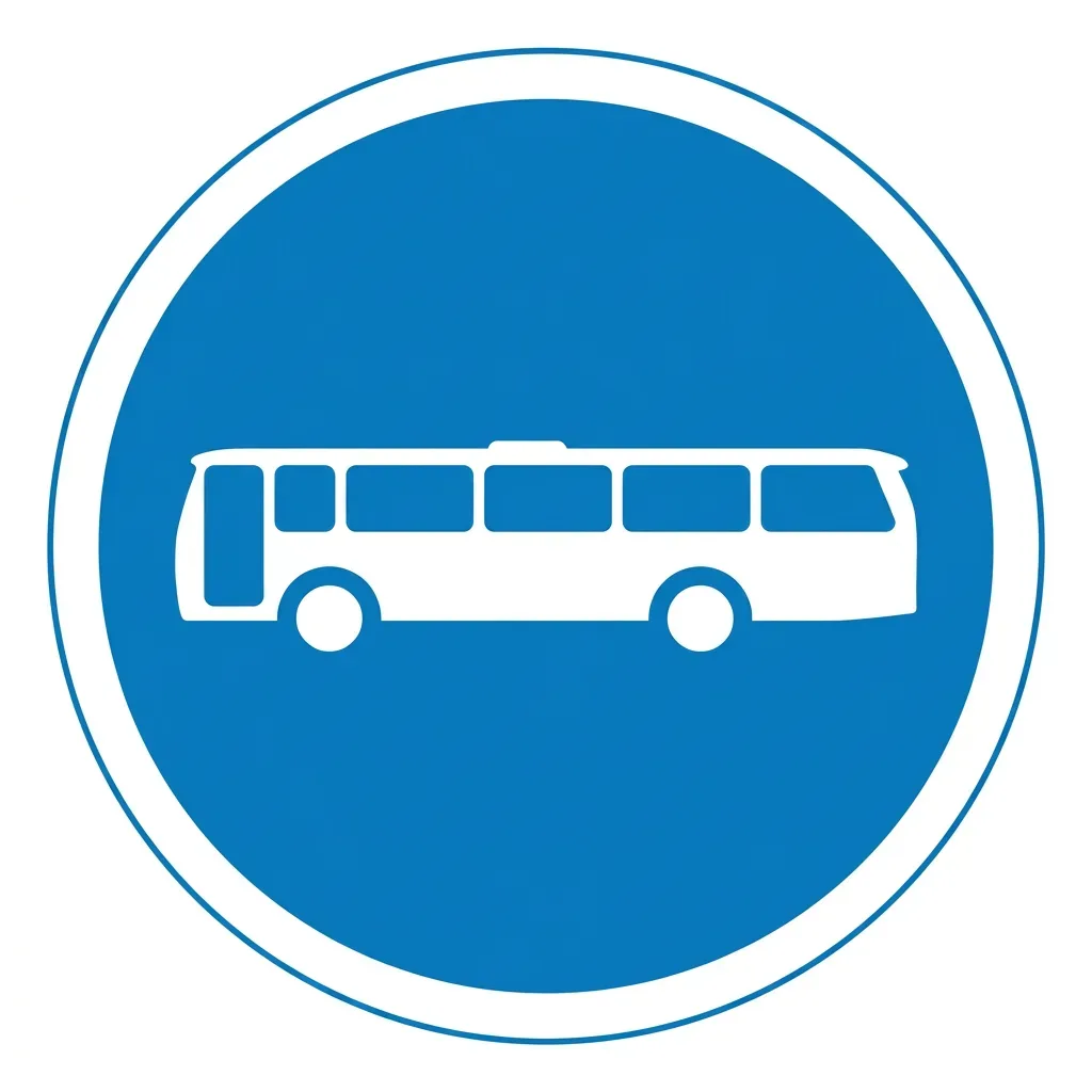 South African Buses Only road sign (R29)