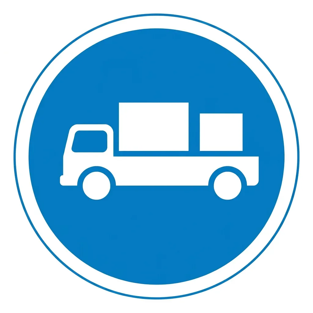 South African Delivery Vehicles Only road sign (R30)