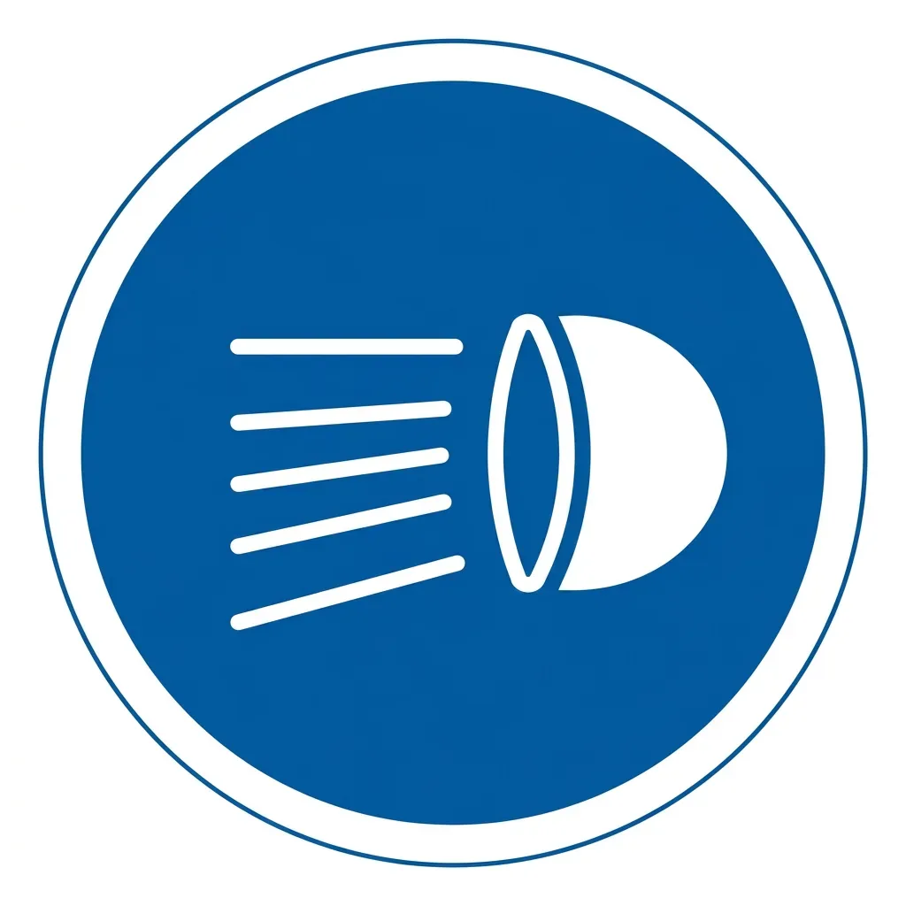 South African Switch Headlamps On road sign (R36)