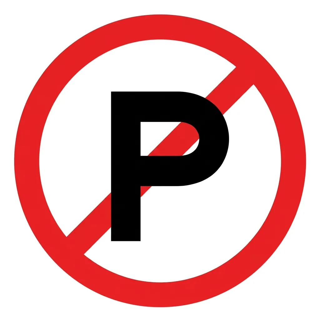 South African Parking Prohibited road sign (R50)