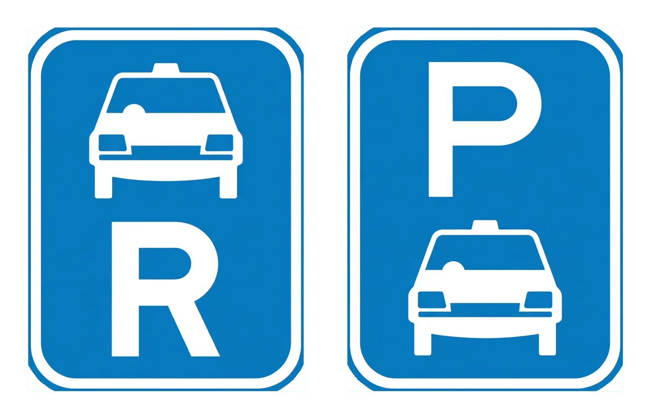 South African Taxis Reservation / Taxi Parking Reservation road sign (R80)