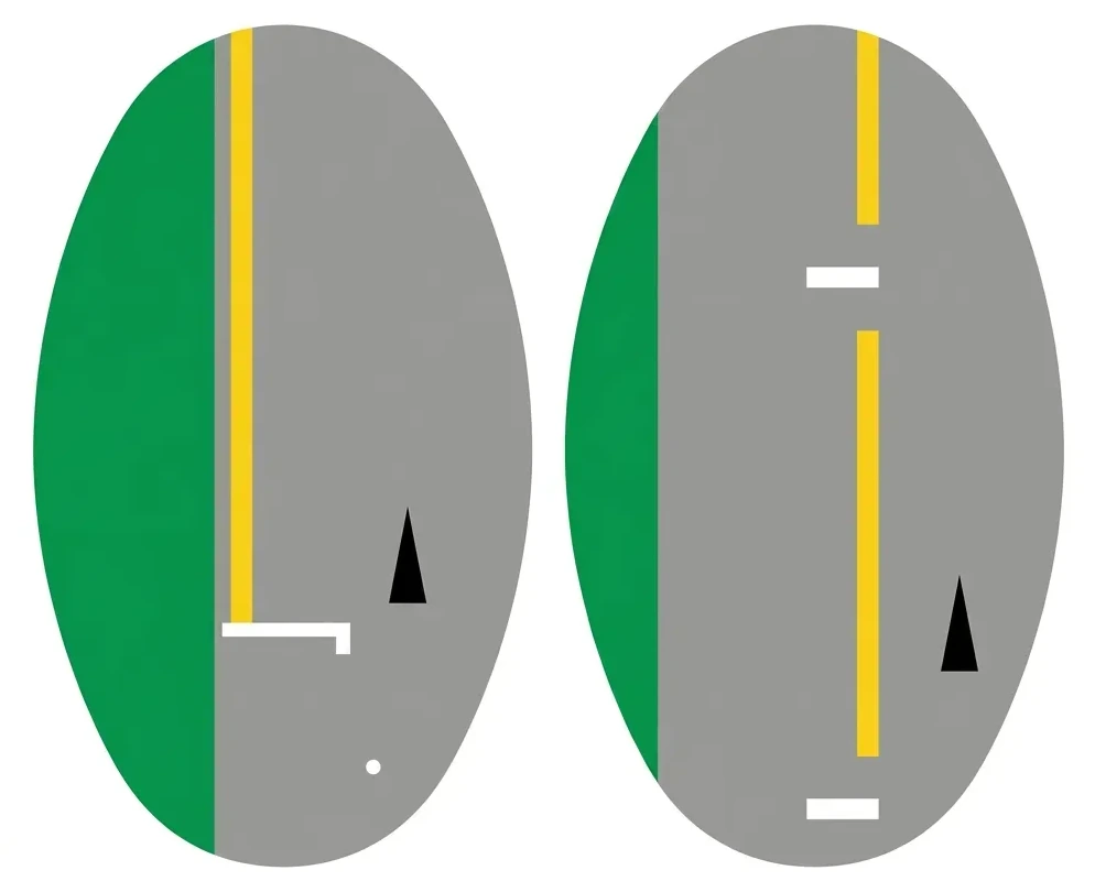 South African No Parking Line road sign (RM16)