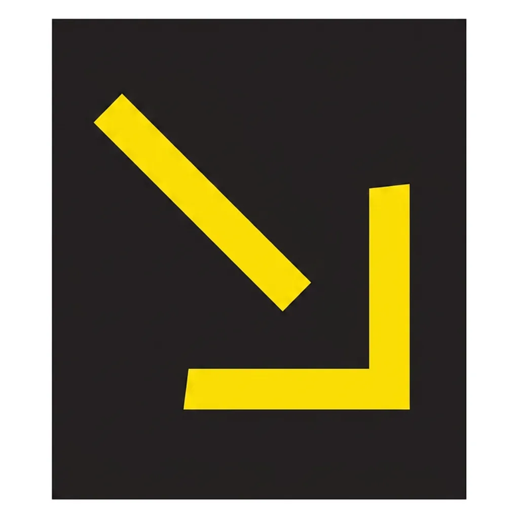 South African Lane control signal — Arrow Right road sign (TS13)