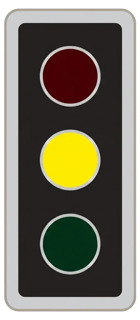South African Amber road sign (TS2)