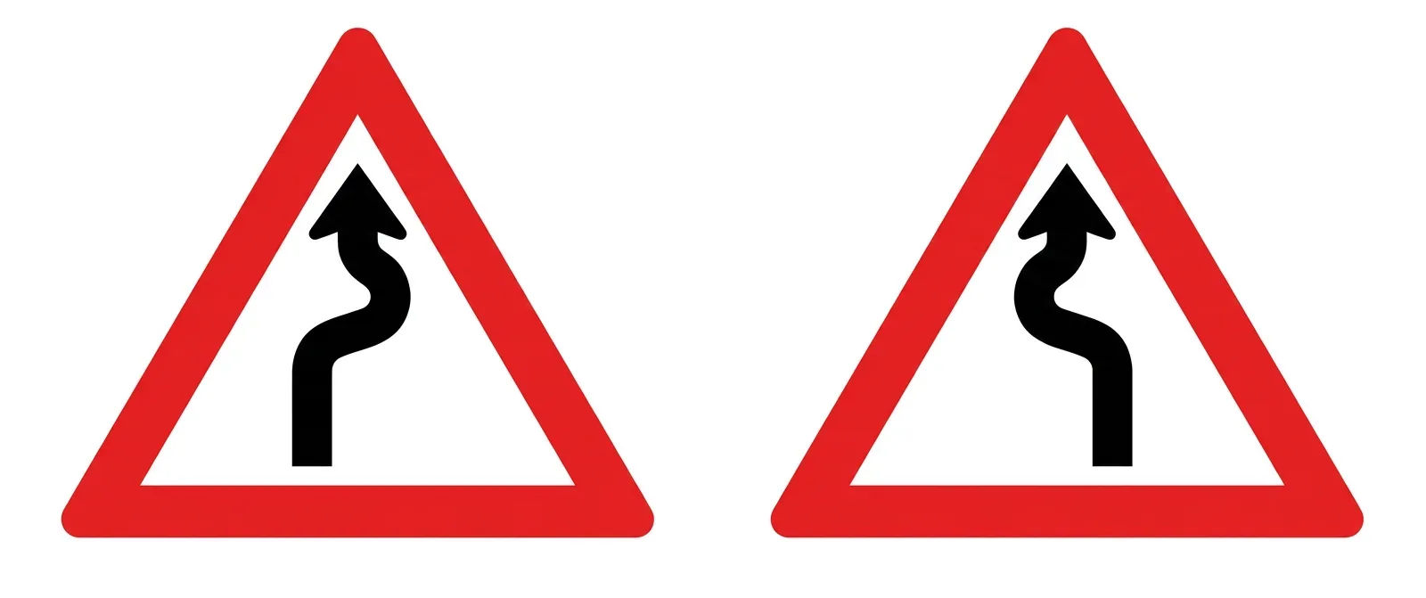 South African Winding Road road sign (W16)