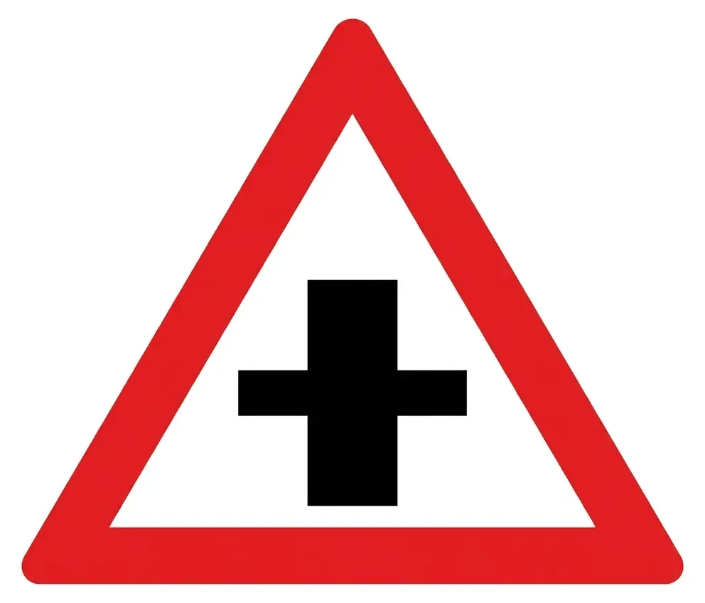 South African Priority crossroad road sign (W2)
