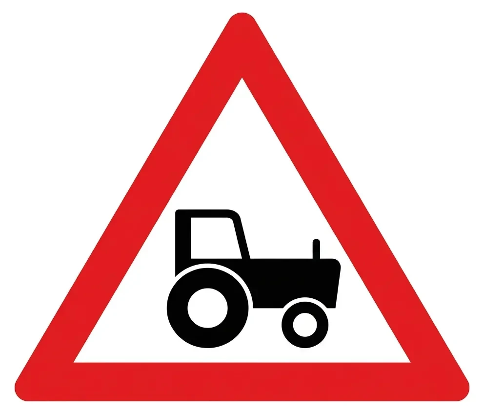 South African Agricultural Vehicles road sign (W63)