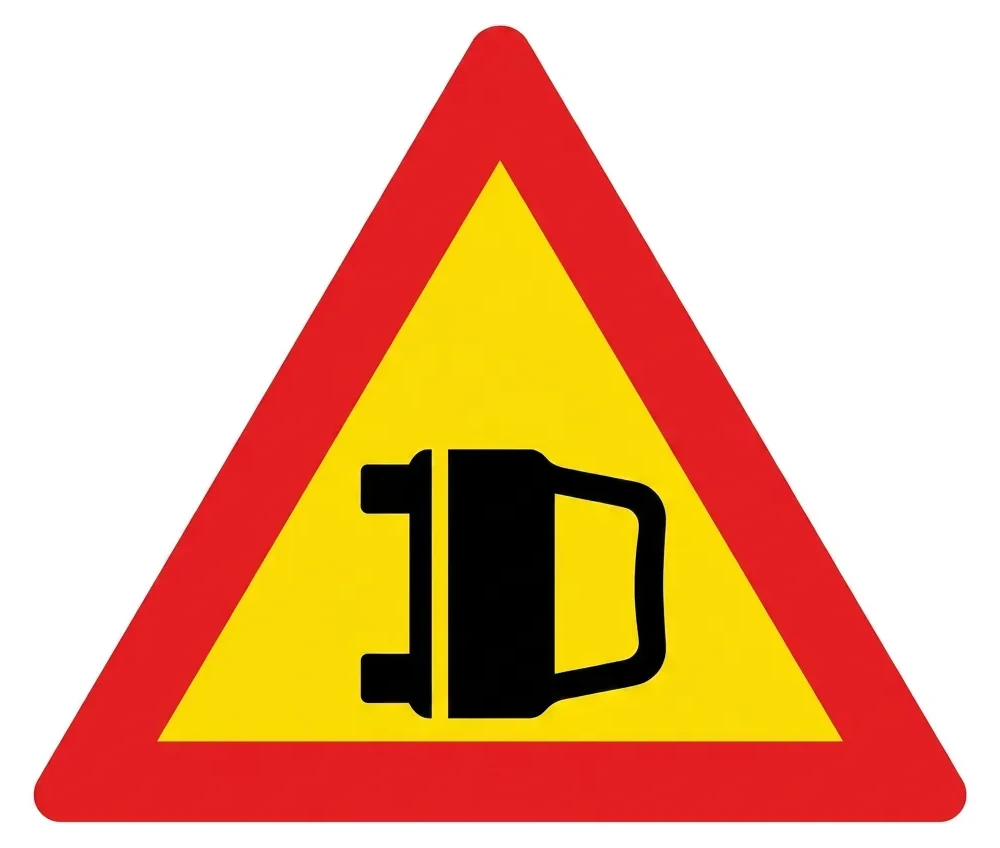 South African Collision road sign (W64)