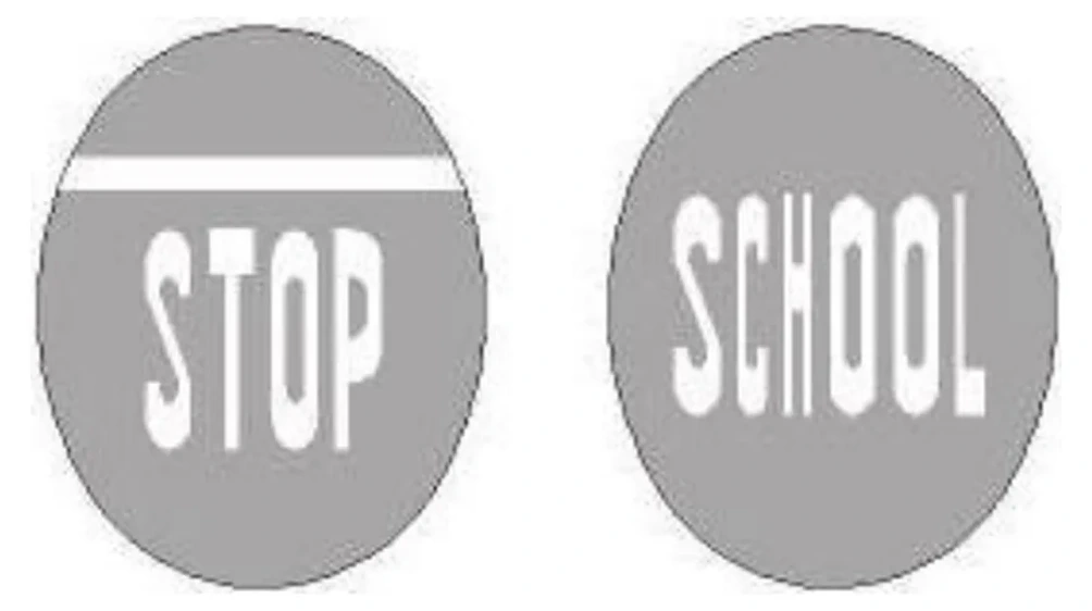 South African Word markings road sign (GM7)