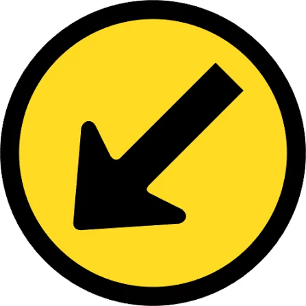 South African Keep left road sign (TCS5)